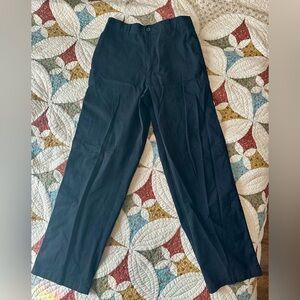 Black George straight leg mens pants. Slightly stretchy waistband. Size 32x32